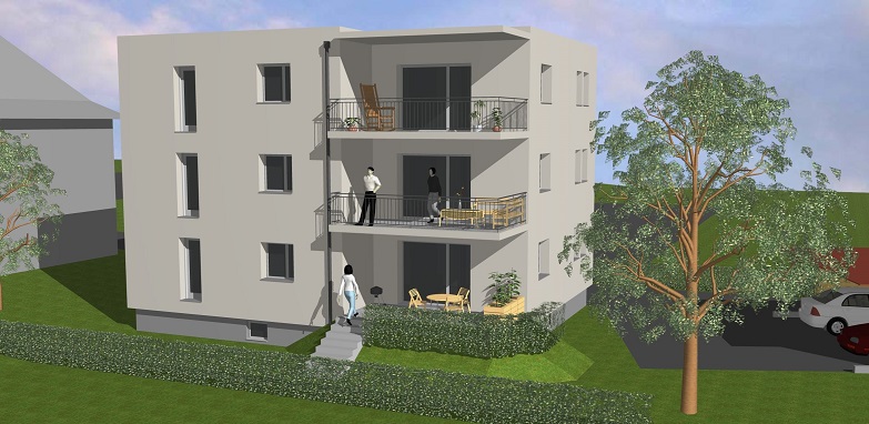 immeuble 3 appartements plan